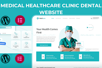 medical healthcare dental clinic website homecare wordpress website