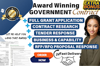 write a winning bid proposal rfq rfp tender sam gov secure government contracts