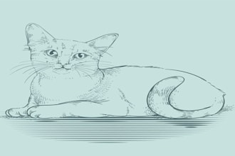 draw realistic pencil sketch, pen sketch of your pet or any object