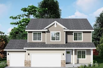 remodel 2d 3d real estate plan, villa landscape, resort with paver,cgi external