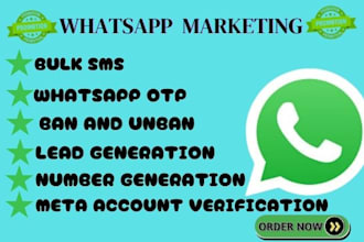 do whatsapp marketing bulk sms meta account verification lead generation