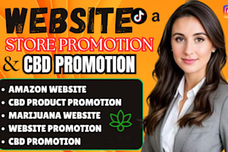 promote cbd website ecommerce online store marijuana shopify dropshipping store
