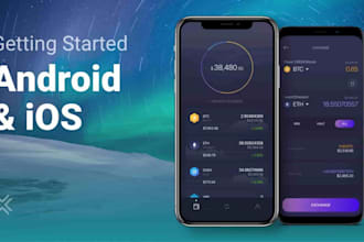 develop a crypto mobile app, crypto wallet app, crypto payment app, ewallet app