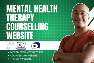 build medical website, therapy and counselling mental health, telehealth website