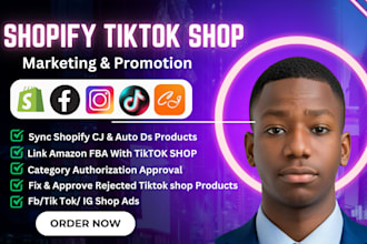 setup tiktok shop fb meta shop instagram shopping tiktok VA product research