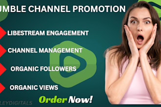 do a rumble channel promotion for you