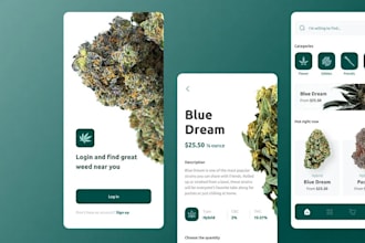 build custom cannabis delivery app for hybrid app using flutter