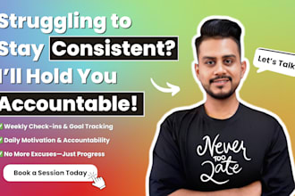be your weight loss accountability coach to keep you consistent and motivated