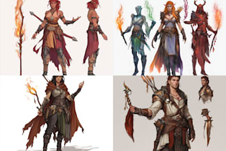 draw your d and d character and oc