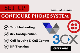 setup and configure sip trunk 3cx pbx auto dialer caller id