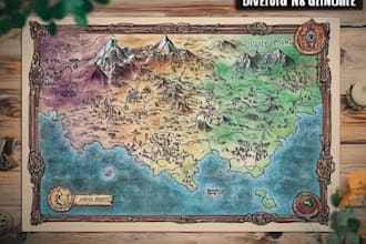 draw a professional fantasy map for you