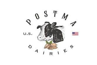 design significant unique dairy farming logo