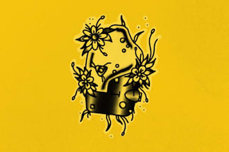 create unique old school tattoo designs for you