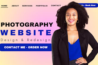 photography website redesign photography website design videography website