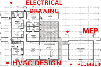do  hvac, mep, plumbing, electrical, design and drawings