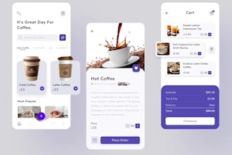 develop milk delivery app, coffee shop app, cafe tea app, coffee website