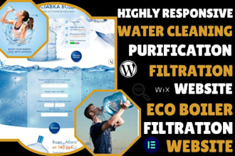 build water purifier website water treatment website eco boiler sales leads