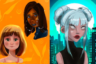 cartoon the character portrait or avatar in my unique style
