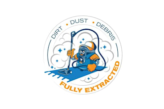 design pictorial carpet cleaning company logo