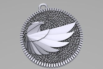 sculpt 3d coin model, 3d bas relief, 3d cnc design, 3d medalion, printable coin