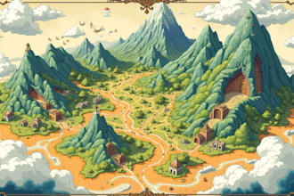 make full color drawn fantasy map