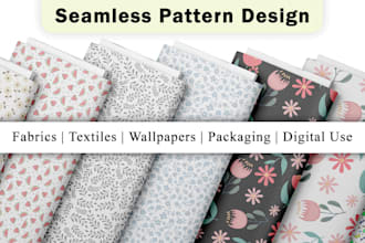 design seamless pattern for fabric, textile and print