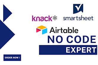 build custom knack softr client portal airtable smartsheet automation database