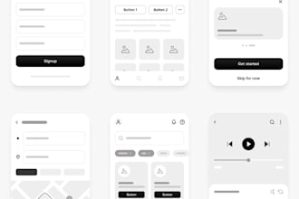 design wireframe, prototype, ui ux design, mockup for your website or mobile app