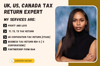 prepare US tax return 1040, 1065, 1120