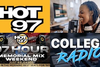 promote your song organically on, hot97 and college radio stations