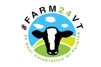 design social media celebration of farming logo