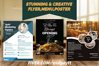design a stunning and professional flyer for you
