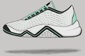 disegno sneakers performance per sport