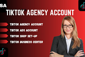 create USA tiktok agency account USA tik tok ads manager tik tok shop