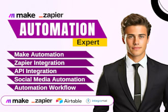 set up make com workflow, zapier automation, airtable, vapi, chat open ai