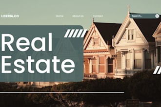 real estate brochure, banner, poster, redesign real estate logo, flyer, ads