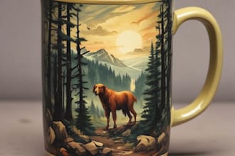 create an logo or design on a mug