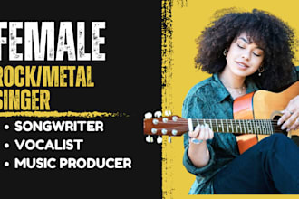 sing powerful rock metal rock hard rock female singer vocals harmonies adlibs