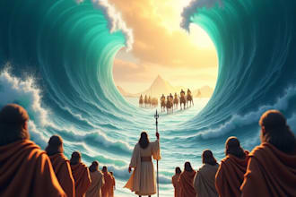 design 3d bible themed illustrations, children story books, book editor