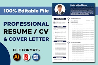 be your professional resume designer and CV maker