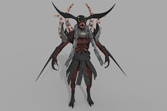 create 3d model for ue5,3dhumanoid character,game assets,do rig,ar vr model,fbx