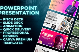 do powerpoint, canva, investor pitch deck presentations