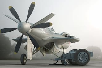 create 3d aircraft model 3d spaceship 3d interior car model hard surface 3dprint