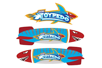 design high definition underwater toy brand logo