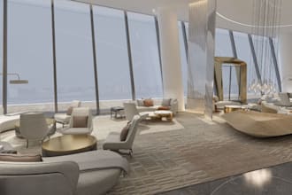 sketchup 3d hotel lobby,reception,hotel interior scene,render 3d event hall,club