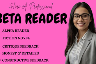 beta read book feedback sci fiction, fantasy, thriller, romance erotic ya novel