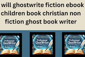 ghostwrite fiction ebook children book christian non fiction ghost book writer