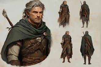 draw your oc dnd or fantasy character art
