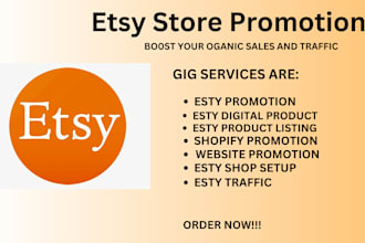 promote etsy seo rank promotion sales listing traffic digital product paid ads
