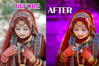 do photo retouching and body slimming